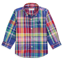 Ralph Lauren 拉夫劳伦婴童 24年秋格纹棉府绸衬衫RL41889