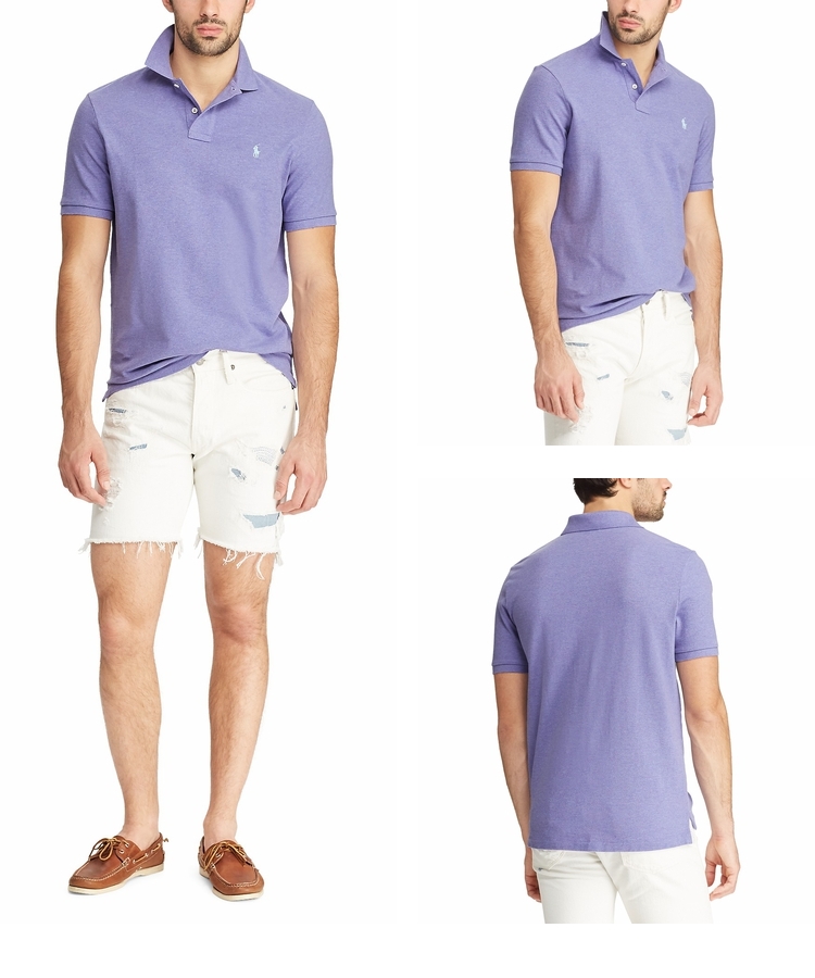 Polo Ralph Lauren Men 2019 Mùa xuân Áo thun mỏng tùy chỉnh RL10952 - Polo áo polo tay dài