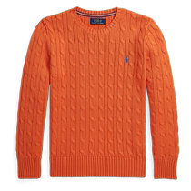 Ralph Lauren Boys Fall 24 Cable Knitted Cotton Sweater RL41908
