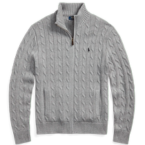 Ralph Lauren Mens Classic Cable Knit Cotton Sweater RL16239