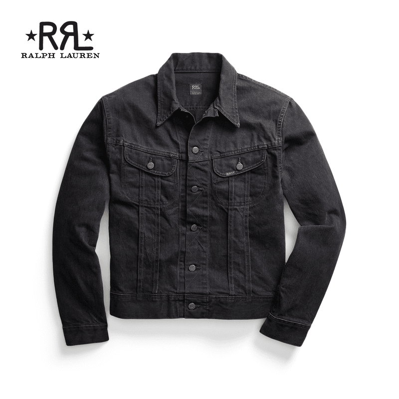 Rrl Men's Classic Denim Trucker Jacket Rl90232