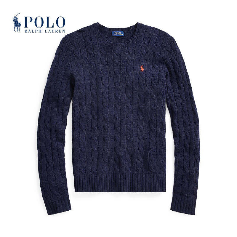 Ralph Lauren Ralph women's dress classic with round collar knit sweater RL20943