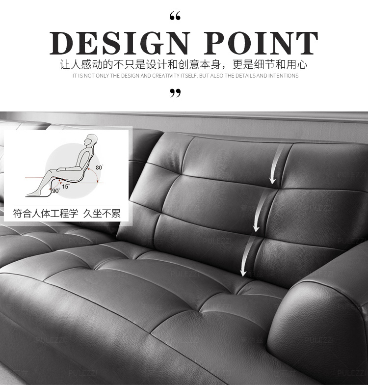 Bắc Âu kết hợp ghế sofa da da bò căn hộ nhỏ phòng khách hiện đại nhỏ gọn 3-4-bit Da sẵn sàng - Ghế sô pha sofa đẹp giá rẻ