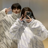 Tide, демисезонный трендовый пуховик для влюбленных, бархатная куртка, оверсайз