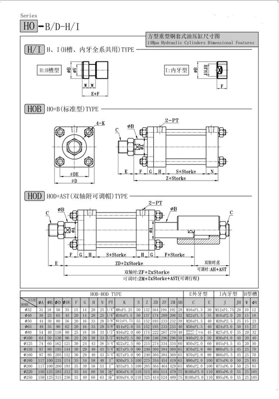 Nhà máy Đông Quan tùy chỉnh 
            bán hàng trực tiếp MOB/HOB/ROB khuôn xi lanh thủy lực máy đúc khuôn xi lanh xi lanh kỹ thuật thủy lực mỏng