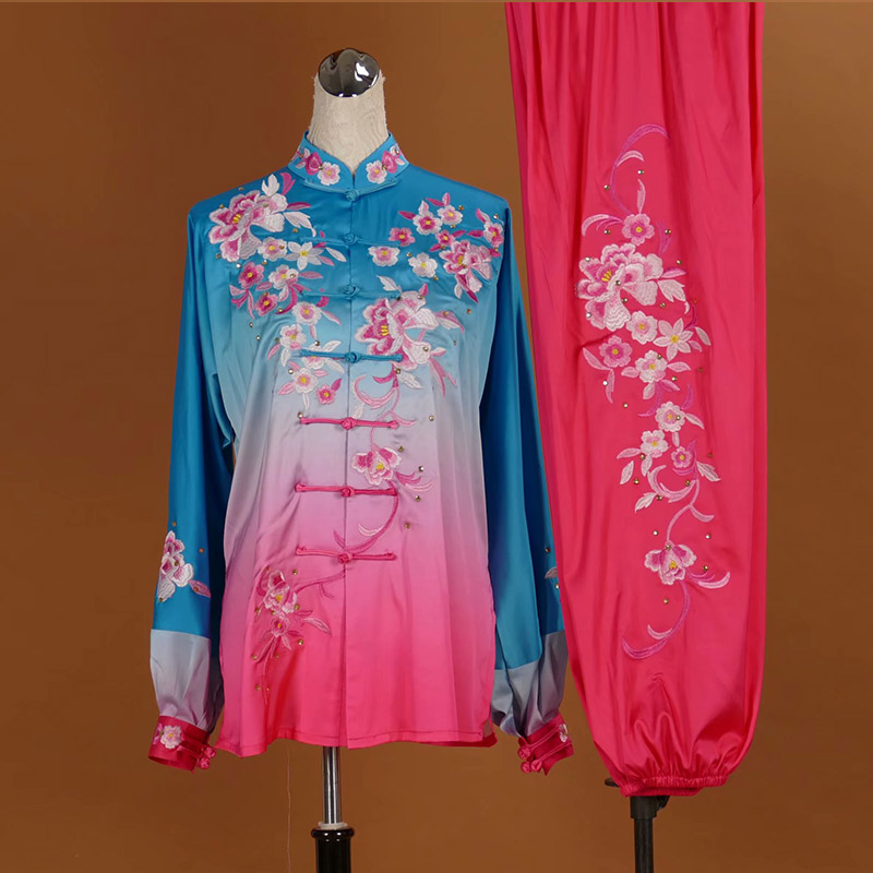 Summer Tai Chi clothes women's new flutter Tai Chi Costume Rehearswear for men's martial arts costumes Chinese style martial arts competition