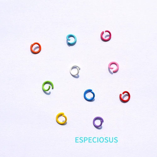 Круглый цвет металлическая распылительная краска Открытие кольца DIY Ювелирные изделия, соединение кольцо одно железное кольцо C Кружные серьги Материал