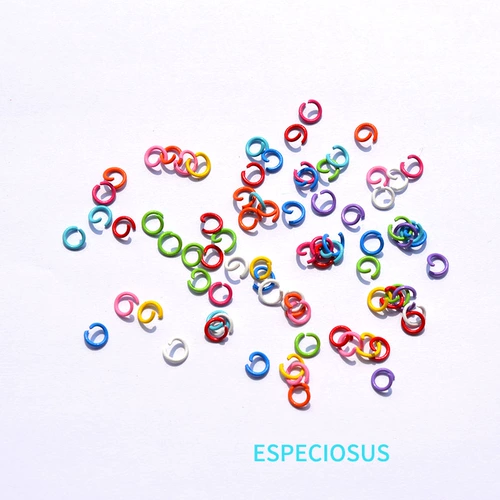 Круглый цвет металлическая распылительная краска Открытие кольца DIY Ювелирные изделия, соединение кольцо одно железное кольцо C Кружные серьги Материал