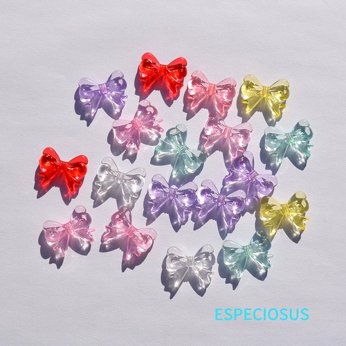 Акриловые бусины с бантиком, аксессуар, перламутровые аксессуары, галстук-бабочка, 18мм, DIY