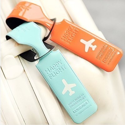 Creative luggage listing boarding pass silicone luggage tag suitcase shipping tag overseas Korea study supplies