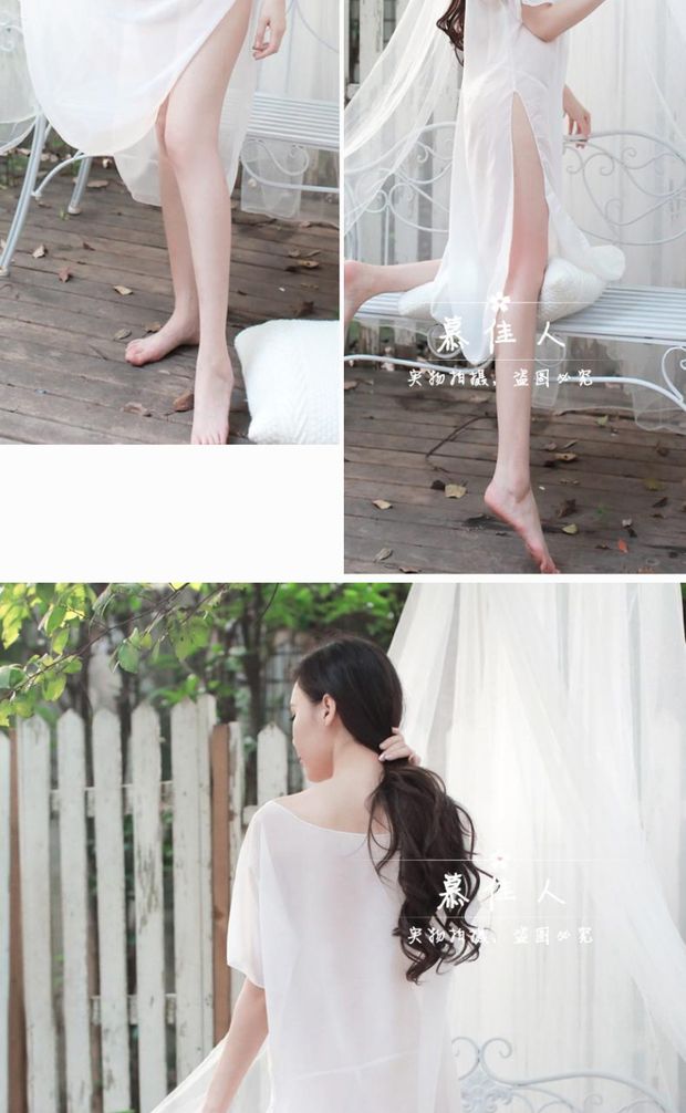 Bộ đồ ngủ nữ mùa thu gợi cảm quyến rũ Áo ngủ nữ ngọt ngào dễ thương Ice Silk chiffon Sinh viên Hàn Quốc Tiên ngắn tay ngắn váy ngủ lụa cao cấp