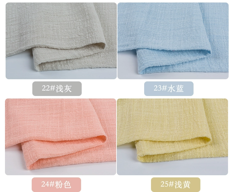 Chất liệu cotton mùa hè chất liệu cotton cotton cotton Màu sắc tinh khiết Trung Quốc phong cách quần áo vải cotton xếp li vải lanh Hanfu - Vải vải tự làm