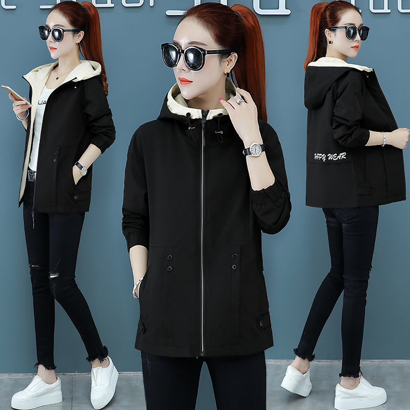 Jacket jacket women's spring thin section 2022 new Korean version loose large size sports casual jacket baseball uniform trend