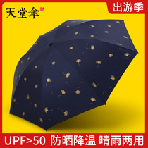 Paradise Umbrella Umbrella Women Folding parasol Sunscreen and UV Umbrella Sunshine and Rain Flagship Store Official Website