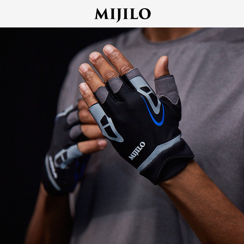 Mikilo MIJILO sports gloves male fitness gloves half finger instruments training exercise anti-wear and wear
