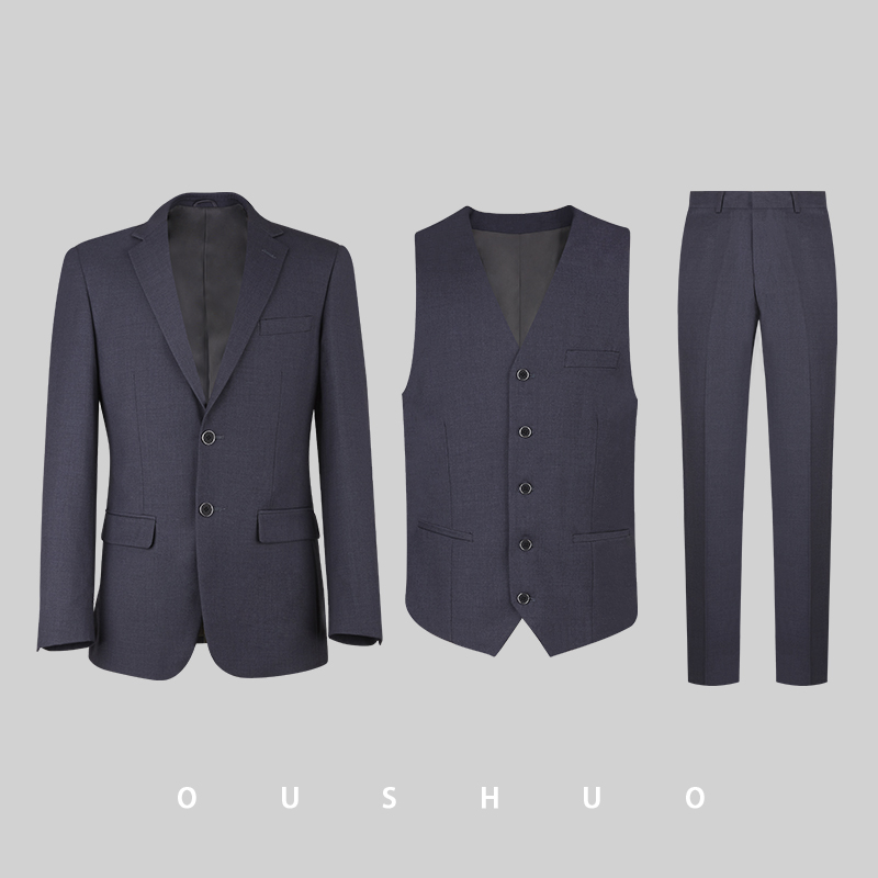 Suit phù hợp với nam giới phù hợp với ba mảnh bộ sửa chữa của Hàn Quốc phiên bản của doanh nghiệp chính thức mặc chuyên nghiệp mặc cho chú rể làm việc chiếc váy cưới