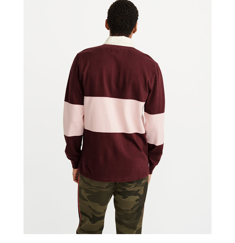 Abercrombie & Fitch Logo nam Bóng bầu dục Bóng bầu dục 216215-2 AF áo polo tay dài