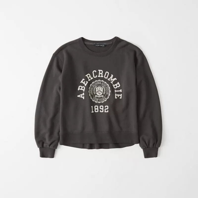 Свитшот женский Abercrombie＆Fitch с пухлыми рукавами, свободный свитшот 301627-1 AF
