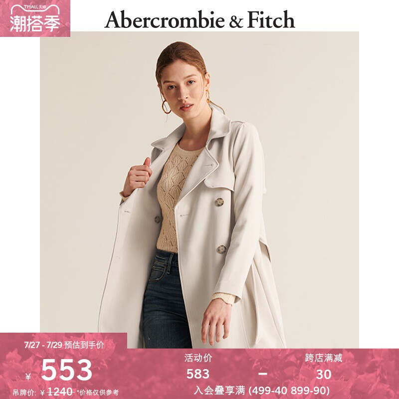 Abercrombie & Fitch Women's Wears Mid-Long Vertical Windwear Cover 303090-2 AF