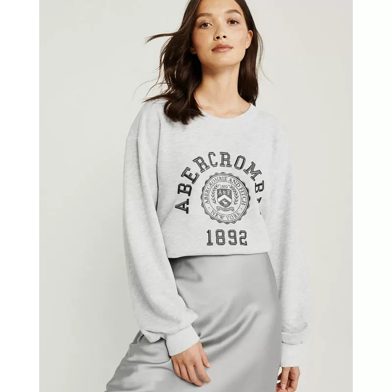 Свитшот женский Abercrombie＆Fitch с пухлыми рукавами, свободный свитшот 301627-1 AF