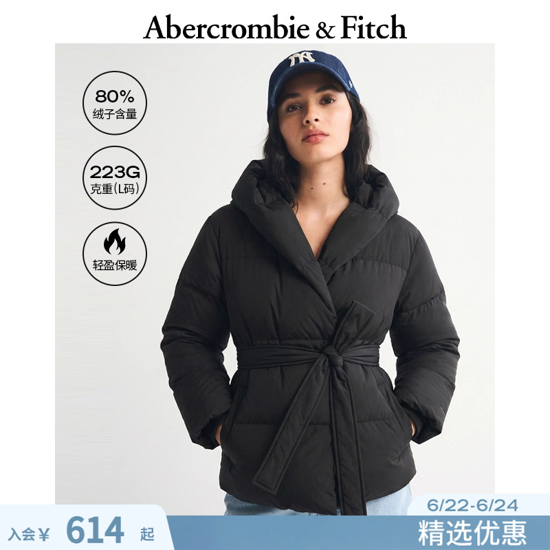 Af Wind-Resistant and Water-Resistant Thickened Lace-Up Black Multi-Color Hooded down Jacket 25 Autumn and Winter Women's Clothing 144-5239 Af Wind-Resistant and Water-Resistant Thickened Lace-Up Black Multi-Color Hooded down Jacket 25 Autumn and Winter Women's Clothing 144-5239