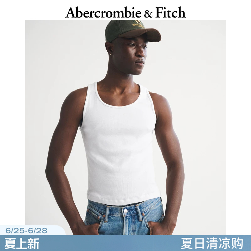 Af American Retro Classic White and Black Sleeveless Vest T-Shirt Top 26 Summer New Men's Clothing 124-6800 Af American Retro Classic White and Black Sleeveless Vest T-Shirt Top 26 Summer New Men's Clothing 124-6800