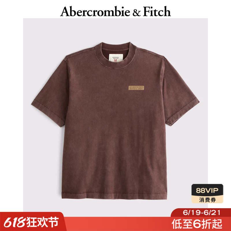 [Classic Replica] Af American-Style Logo Pure Cotton Heavyweight Short-Sleeved T-Shirt 26 New Summer and Autumn Men's Clothing 123-6230