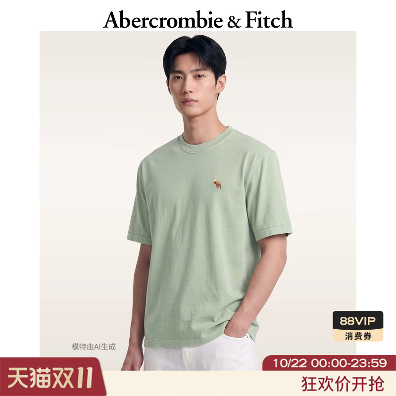 Футболка Abercrombie & Fitch небесно-голубая, XS