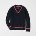 Mùa giải đặc biệt của nam giới Abercrombie & Fitch xoắn áo len cổ chữ V 203252 AF Hàng dệt kim