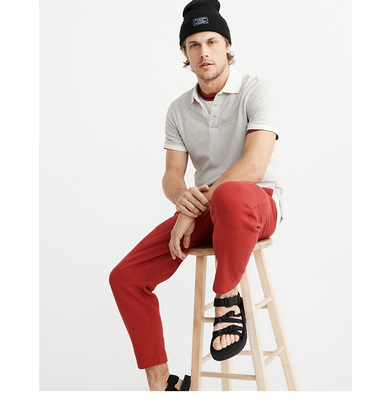 Mùa giải đặc biệt của người đàn ông Abercrombie & Fitch logo logo màu Polo áo sơ mi 204128 AF