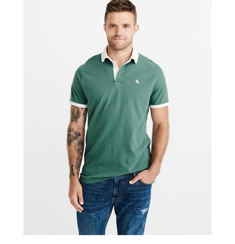 Biểu tượng đặc trưng theo mùa của người đàn ông Abercrombie & Fitch áo polo dài tay