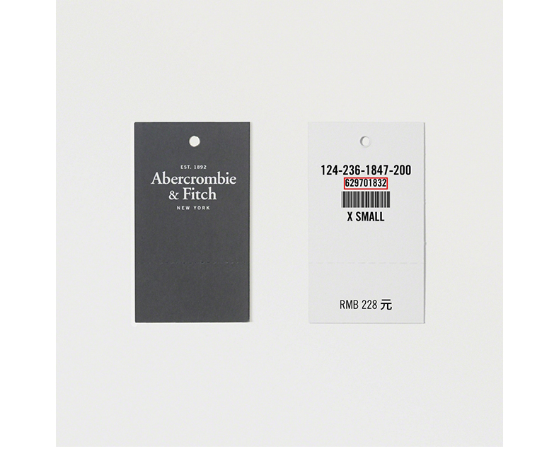 Cuối mùa thu đặc biệt của người đàn ông Abercrombie & Fitch logo dài tay áo túi T-shirt 186508 AF