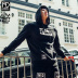Muscledog cơ bắp chó trùm đầu áo len nam triều in thương hiệu lỏng thể thao và giải trí tập thể dục đào tạo áo thun áo hoodie nam vải dày Thể thao lông cừu / jumper