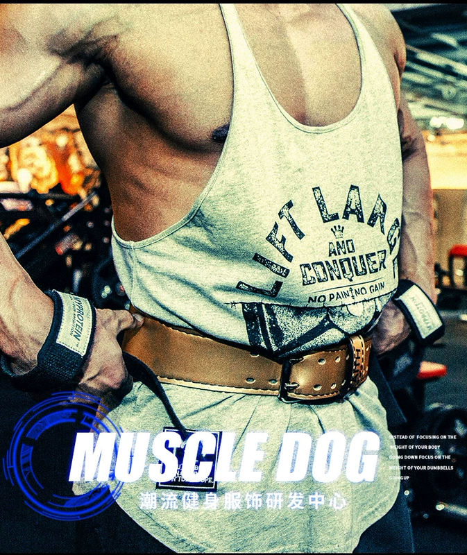 MUSICLE DOG Cơ Bắp Dog Squat Belt Tạ Cứng Thể Hình Đào Tạo Thể Thao Bó Bụng Vành Đai