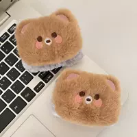 Коричневый, с медвежатами, 1 пары