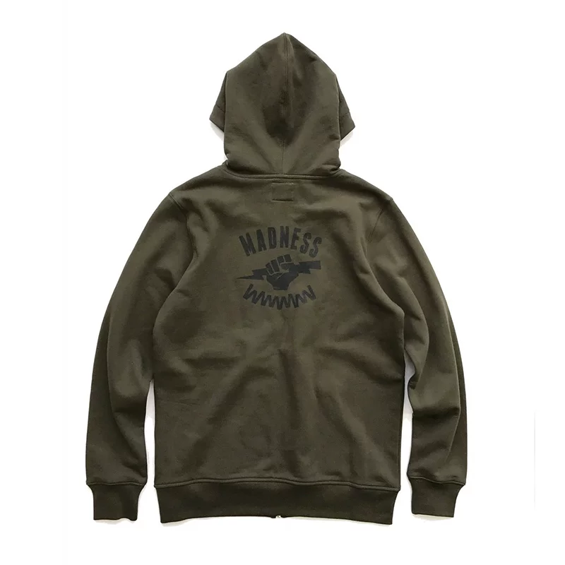 MADNESS ZIP UP HOODIE Безумный мужской худи-пальто с молнией Yu Wenle MDNS