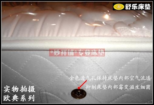 Thượng Hải Shule nệm đơn đôi Simmons Ou Dian sang trọng cứng mùa xuân nâu hai giá trị sử dụng trở lại Thượng Hải - Nệm nệm nhỏ