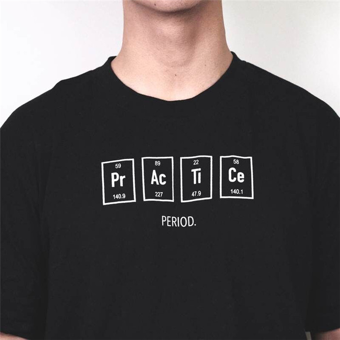 Practice Period T-Shirt Short-Sleeved Pure Cotton Double-Needle Embroidery Peripheral Practice Clothing Violin Culture Shirt