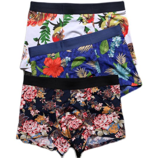 Мужское нижнее белье, новинка 2025, летние тонкие дышащие бесшовные трусы-боксеры из ледяного шелка, модные персонализированные трусы-боксеры