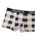 Trendy Men's Underwear, Pure Cotton, Breathable, Antibacterial, Boxer Briefs, Fashionable, Trendy, Personalized Plaid Shorts, Boxer Briefs Style