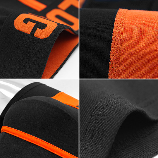 High-End Men's Underwear, Pure Cotton Boxer Briefs, Breathable, Trendy, Personalized Boxer Briefs, All-Cotton Style, Men's Shorts, Trendy Brand