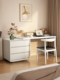 New Solid Wood Dressing Table and Drawer Cabinet Integrated Bedroom Vanity Table Small Apartment Computer Desk Desk Storage Cabinet Storage Locker