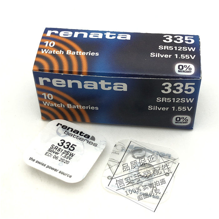 Original dress Switzerland 335 battery SR512SW 1 55V quartz watches battery button BATTERY WATCHES ACCESSORIES