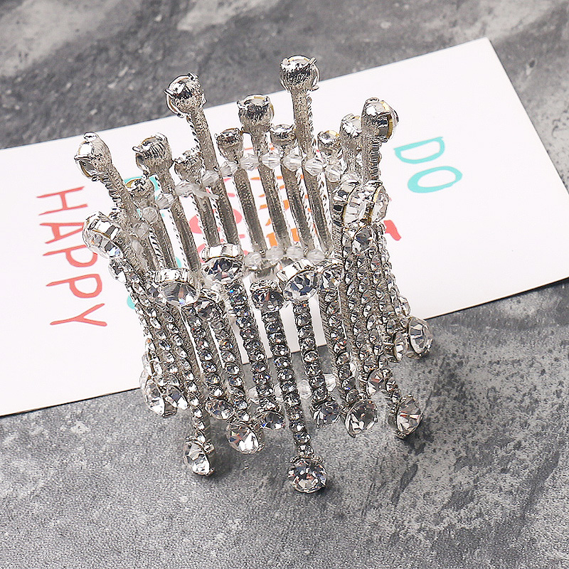18 mới DQueen net màu đỏ với chất lượng của sàn catwalk full diamond phiên bản rộng vòng tay vòng tay nữ vòng tay trầm hương