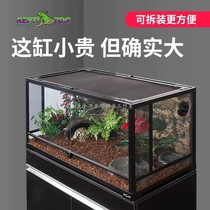 Reptizoo tortoise terrarium reptile pet lizard maned lion lizard glass tank horned frog hermit crab rainforest reptile tank