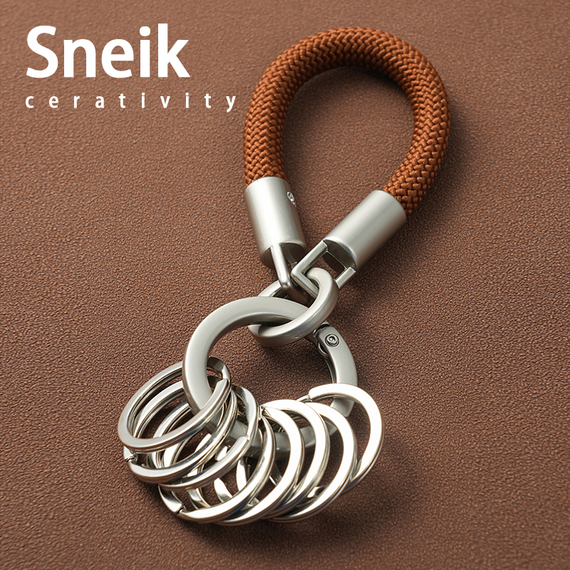 Multi-Ring Multifunctional Keychain Titanium Original Color Classification Management DIY Artifact Key Chain Portable Durable for Men and Women Multi-Ring Multifunctional Keychain Titanium Original Color Classification Management DIY Artifact Key Chain Portable Durable for Men and Women