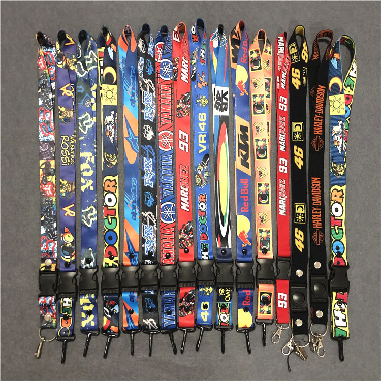 MOTOGP locomotive lanyard locomotive key refining knight riding keychain racing mobile phone lanyard