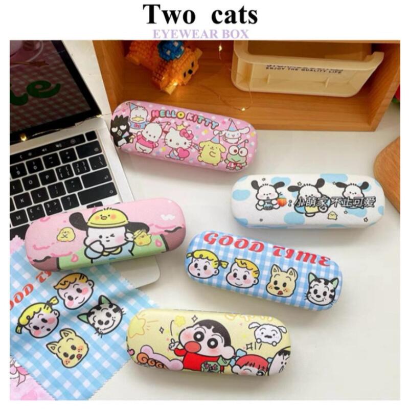 Original New 2024 Korean Style Fantasy Butterfly Glasses Case with High Appearance and High-End Sense Student Myopia Glasses Case