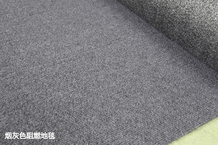 Đen xám đỏ thẫm chống cháy rạp chiếu phim thảm tường lửa thương mại hành lang khách sạn văn phòng đầy đủ thảm chống cháy thảm lông