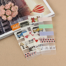 Tape dispensing board DIY Japanese paper tape dispensing sheet 5*15CM frosted board thickened rounded corners 60 wires